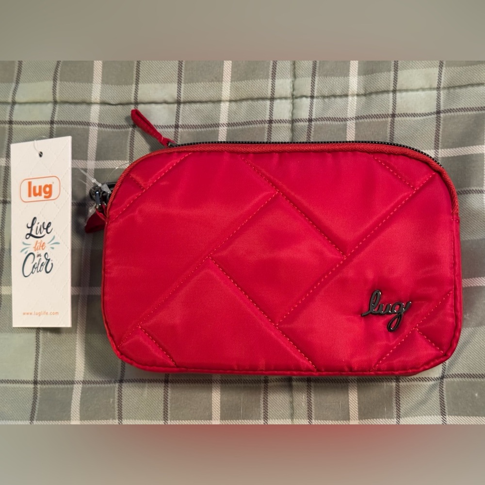 Lug Quilted Red Convertible Belt/Crossbody Bag